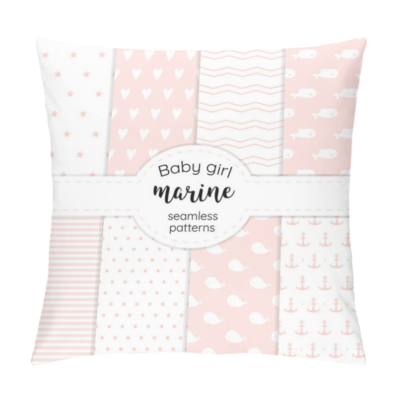 Personality  Collection Of Gentle Marine Patterns For Baby Girl Pillow Covers