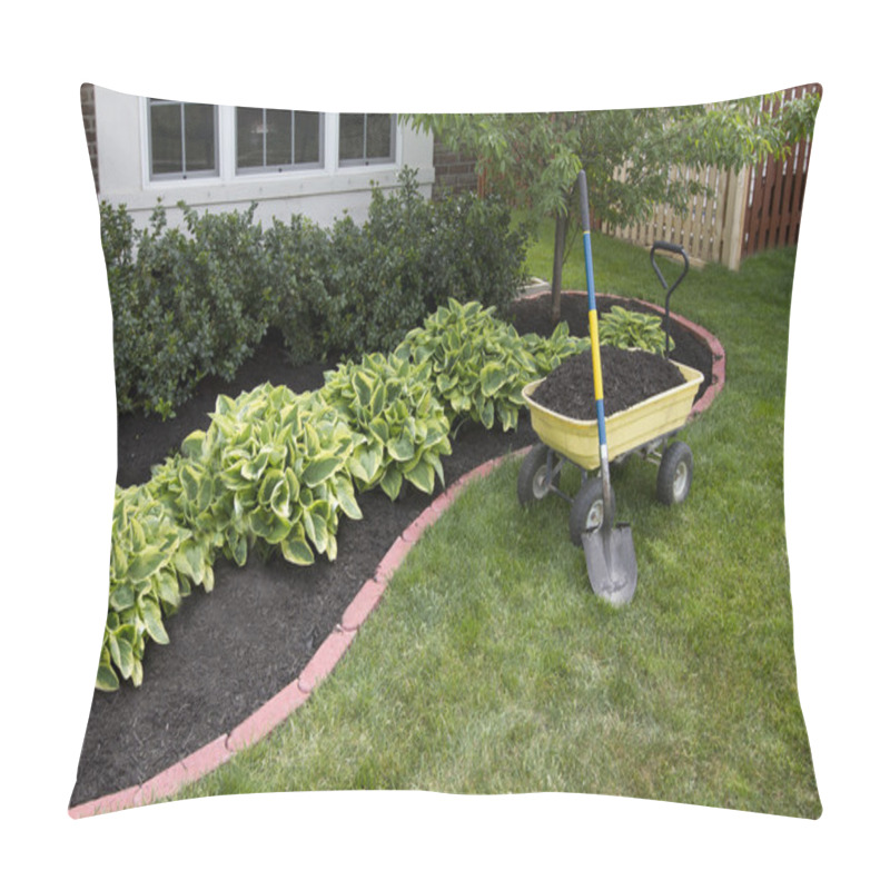 Personality  Mulching Around The Bushes Pillow Covers