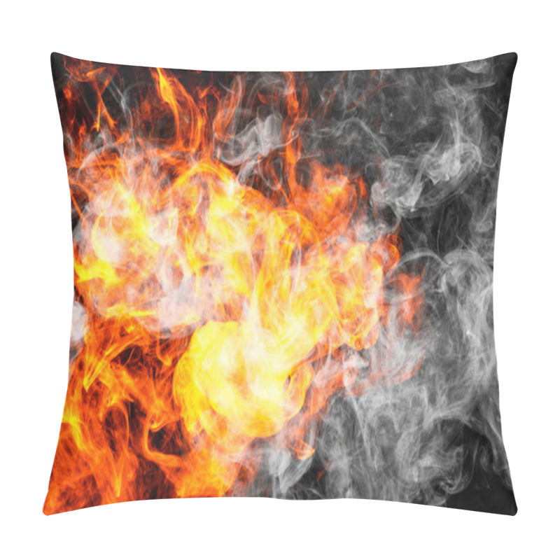 Personality  Fire Flames Background.   Pillow Covers