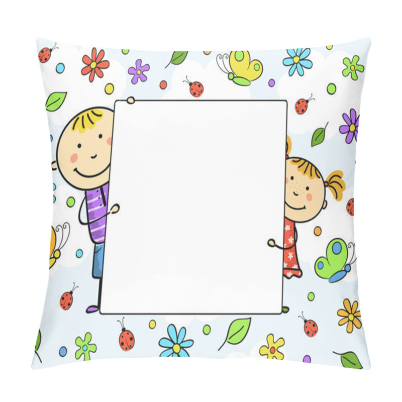 Personality  Children's Frame. Vector Illustration. Pillow Covers