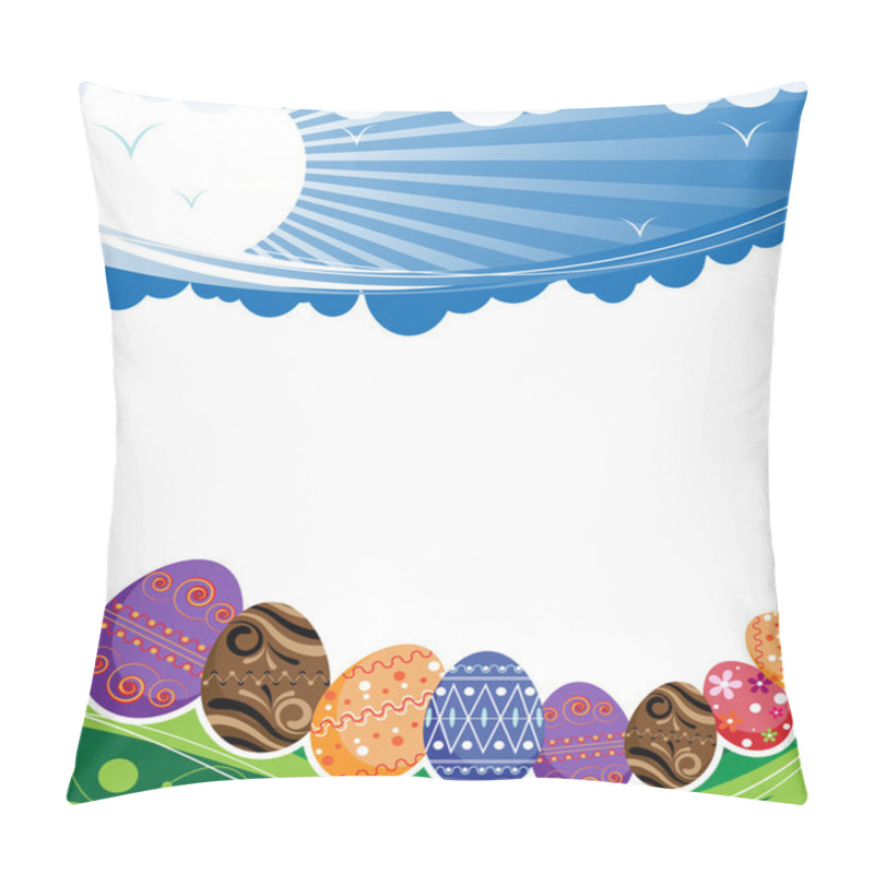 Personality  Abstract Rural Easter Background Pillow Covers