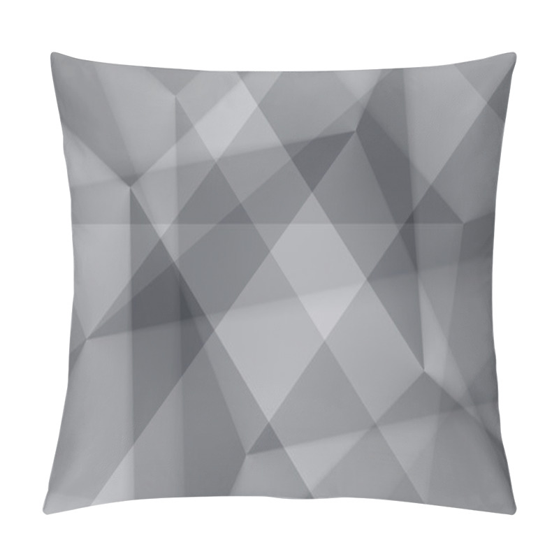 Personality  Abstract Polygonal Mosaic Neutral Background Pillow Covers