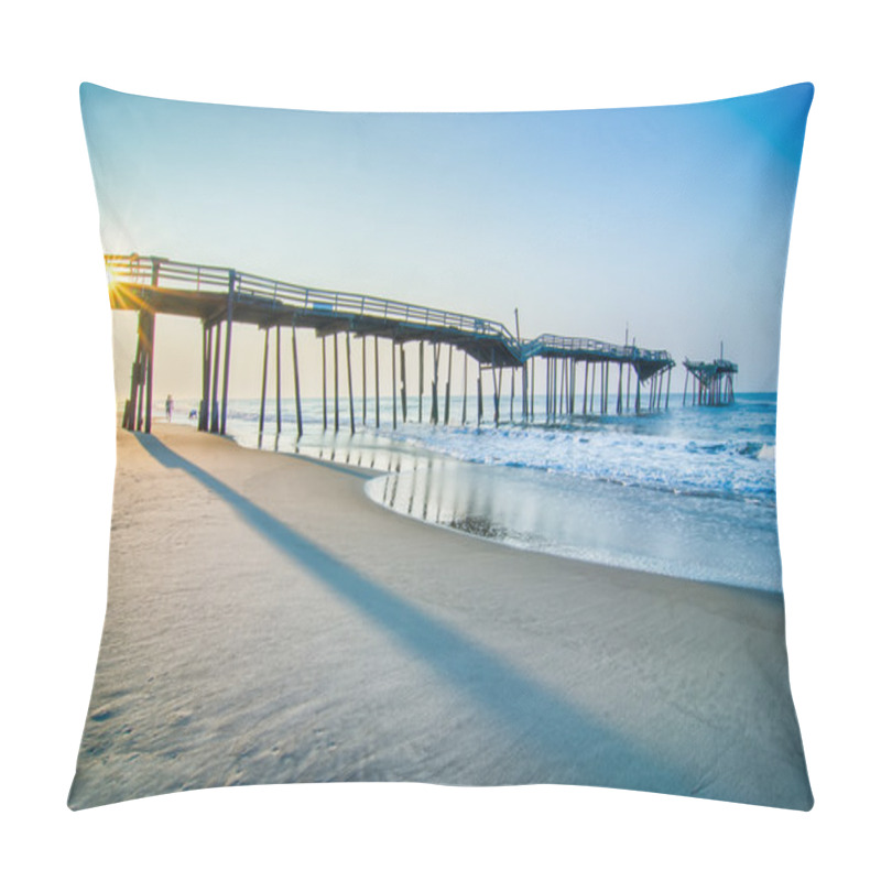 Personality  Abandoned North Carolina Fishing Pier Outerbanks OBX Cape Hatter Pillow Covers