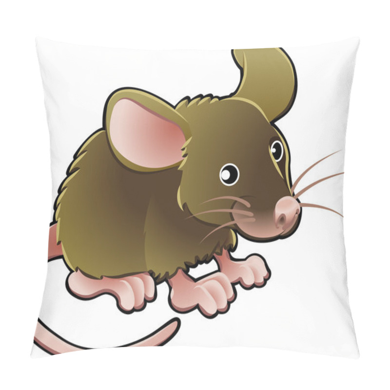 Personality  Cute Mouse Vector Illustration Pillow Covers