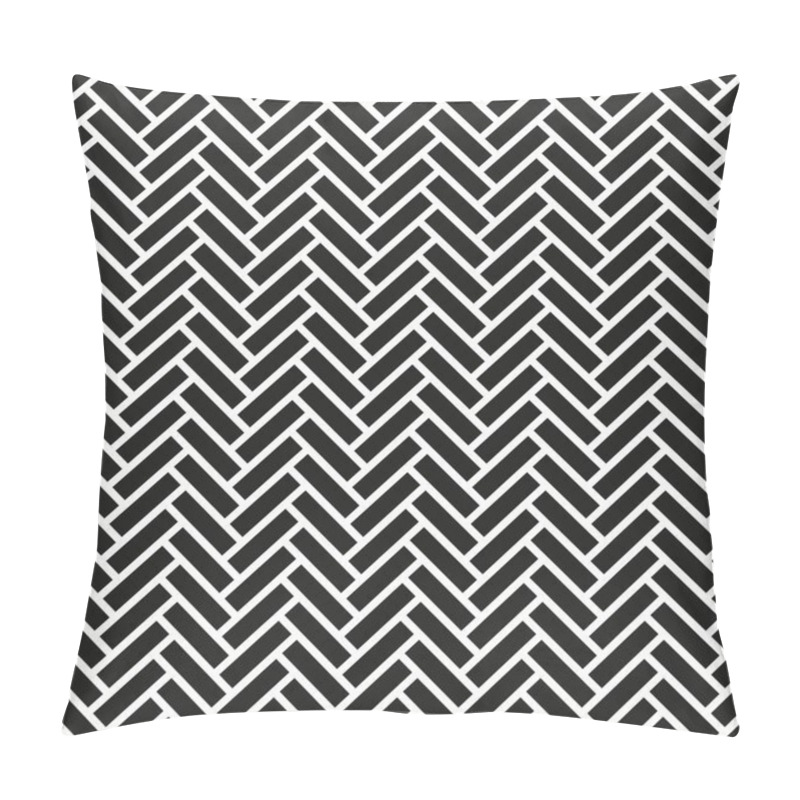 Personality  Seamless Herringbone Brick Pattern Background Pillow Covers