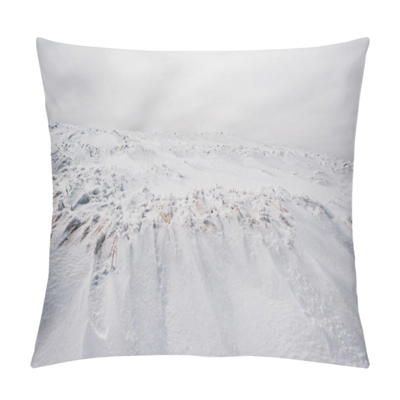 Personality  Scenic View Of Mountain Covered With White Snow  Pillow Covers