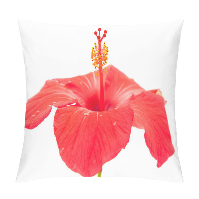 Personality  Red Hibiscus Pillow Covers