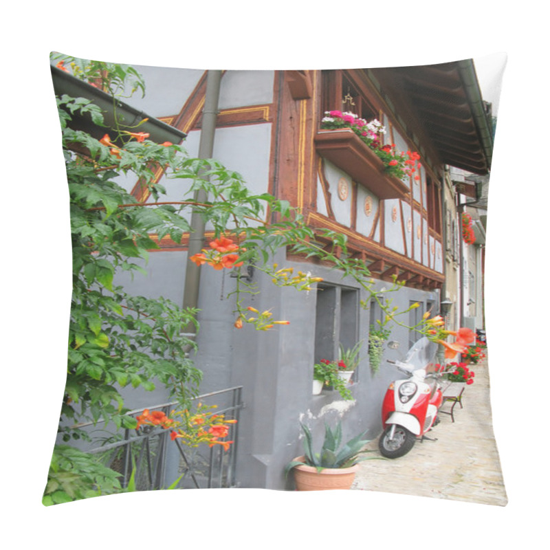 Personality  Wall Of An Old House In Fribourg, Switzerland Pillow Covers