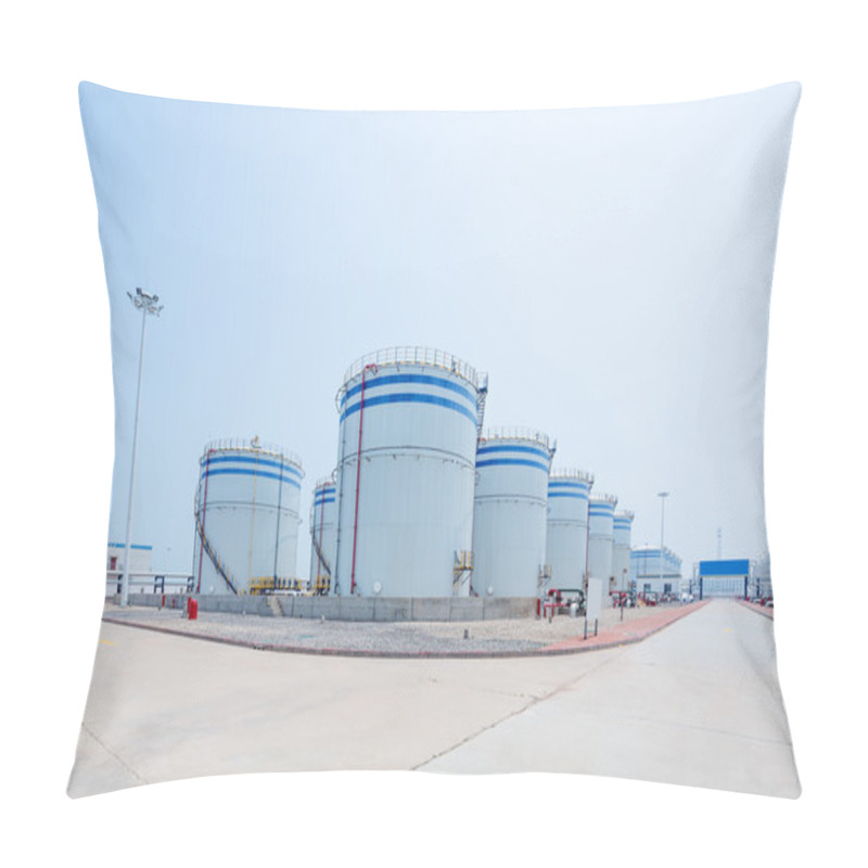 Personality  Landscape Of Oil Depot  Pillow Covers