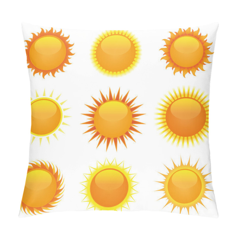 Personality  Shiny Suns Set Pillow Covers