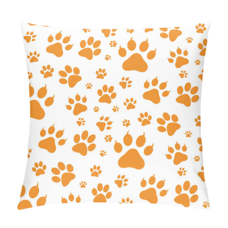 Personality  Seamless Pattern Of Animal Tracks Pillow Covers