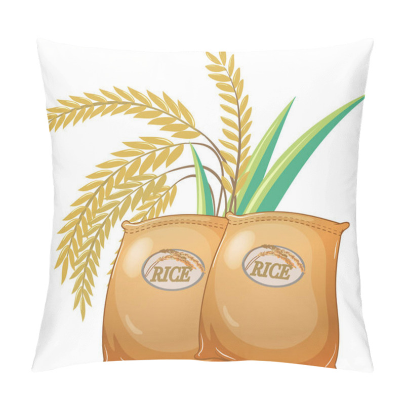 Personality  Two Bags Of Rice Pillow Covers