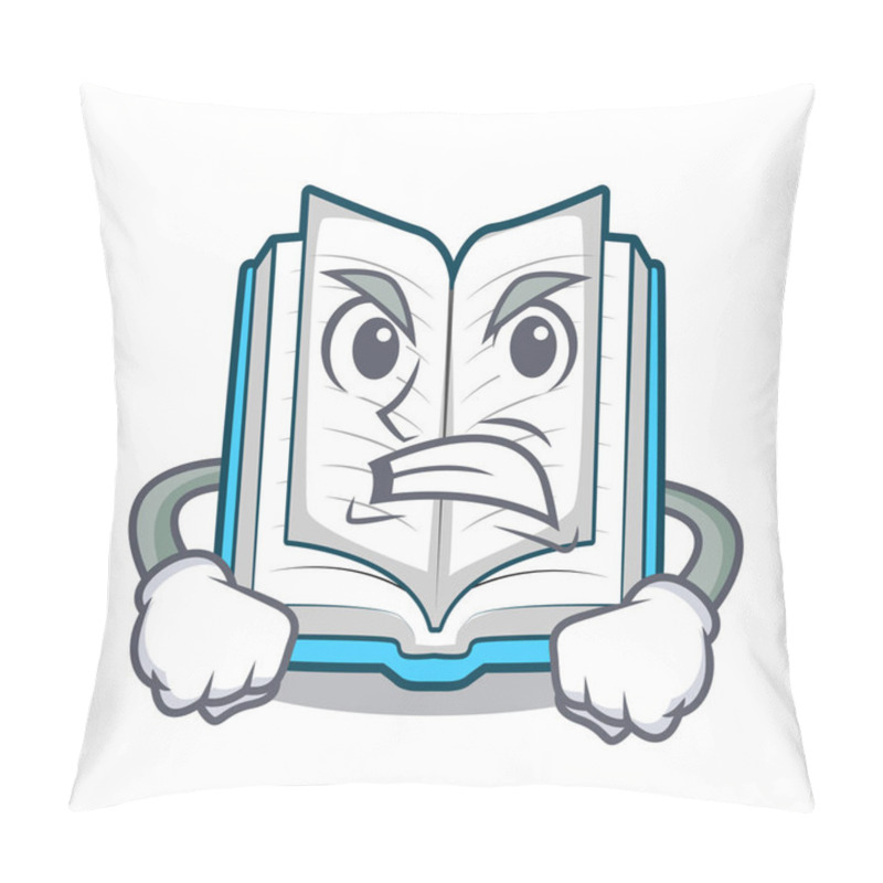 Personality  Angry Opened Book In The Shape Mascot Pillow Covers