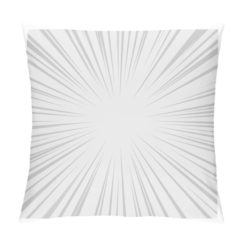 Personality  Comics Radial Speed Lines Graphic Effects. Vector Pillow Covers