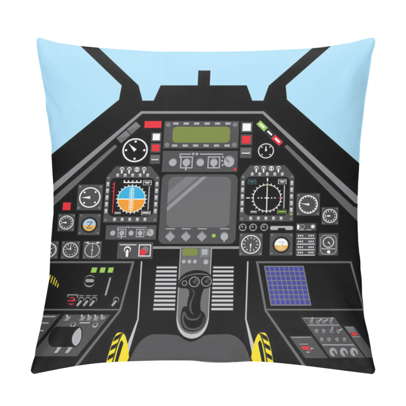 Personality  Fighter Jet Cockpit Pillow Covers