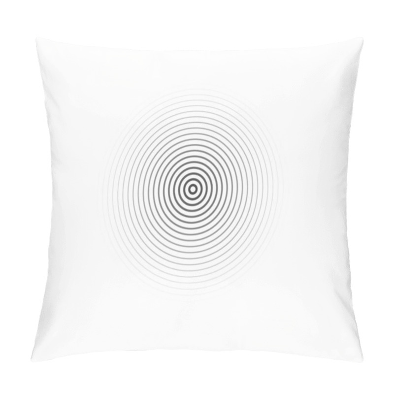 Personality  Concentric Circle Elements. Element For Graphic Web Design, Template For Print, Textile, Wrapping, Decoration - Vector Illustration Pillow Covers