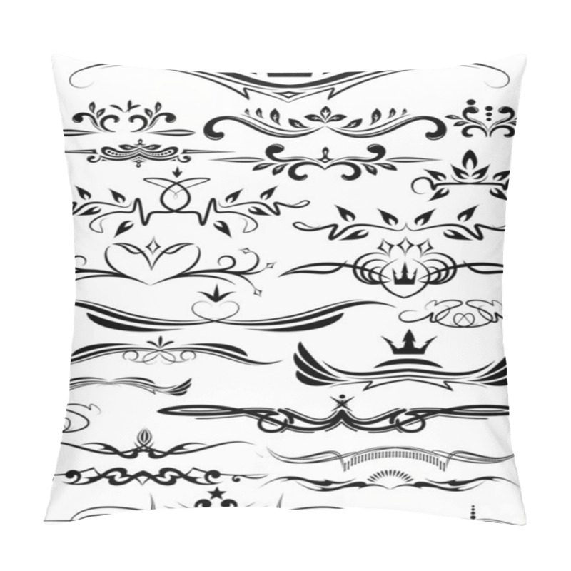 Personality  Set Of Beautiful Design Elements For Different Use. Pillow Covers