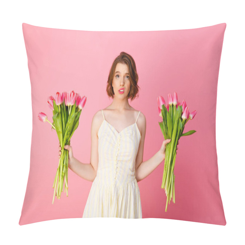 Personality  Confused Woman Pillow Covers