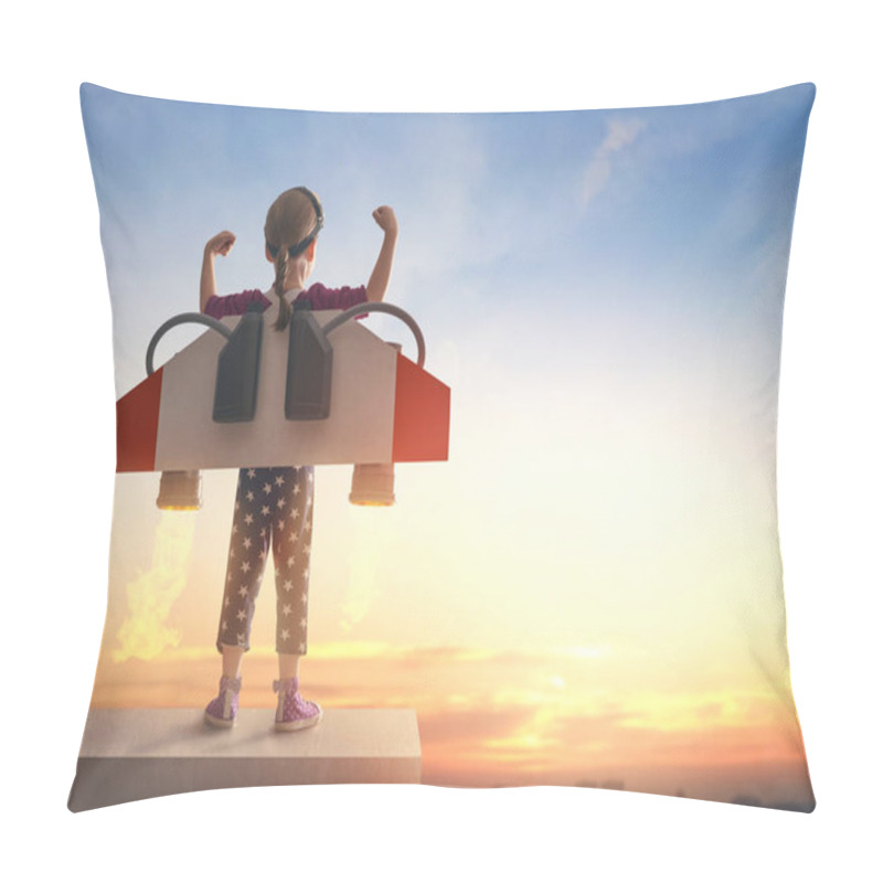 Personality  Child Playing Pilot Pillow Covers