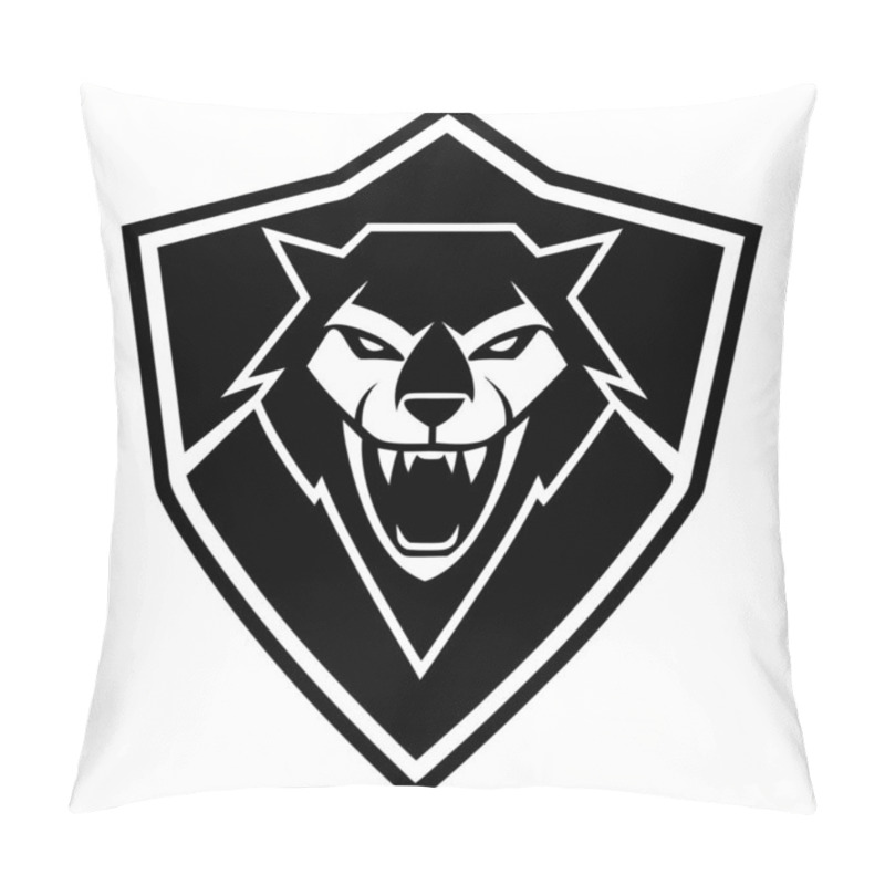 Personality  Apex Predator Logo Design Fierce Lion Emblem With Bold Typography Pillow Covers