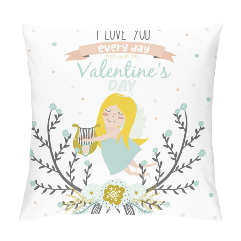 Personality  Happy Valentines Day Card Pillow Covers