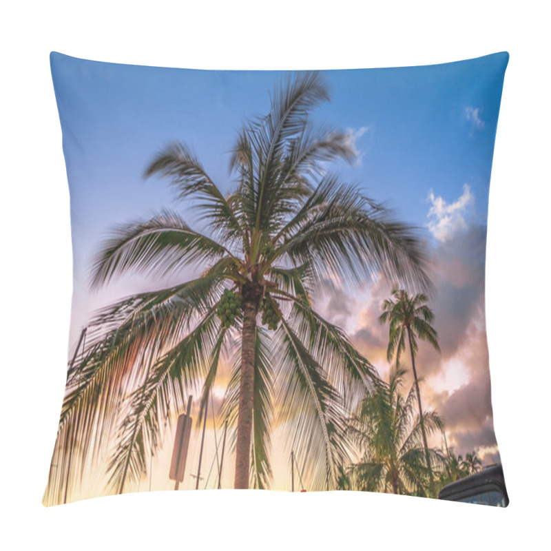 Personality  Coconut Palm Trees Pillow Covers