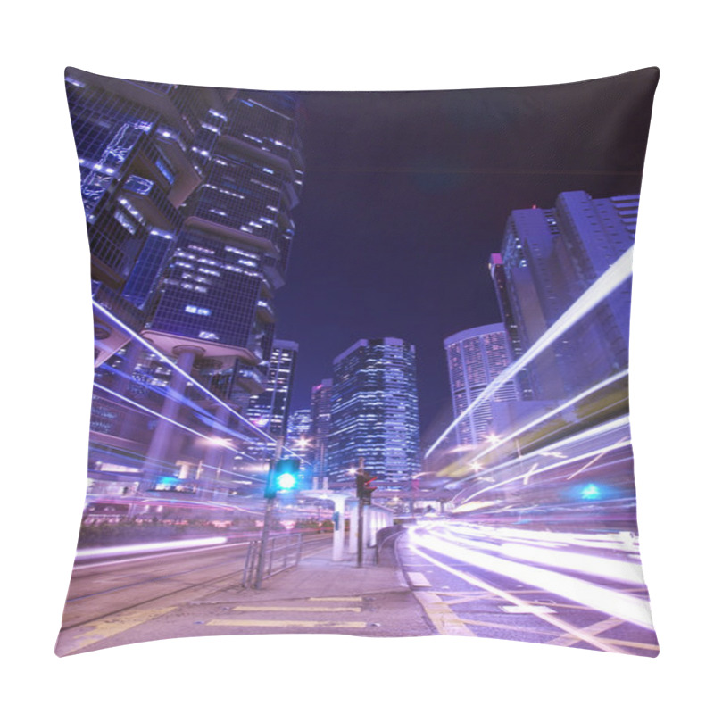 Personality  Modern City Night Traffic (Hong Kong At Night) Pillow Covers