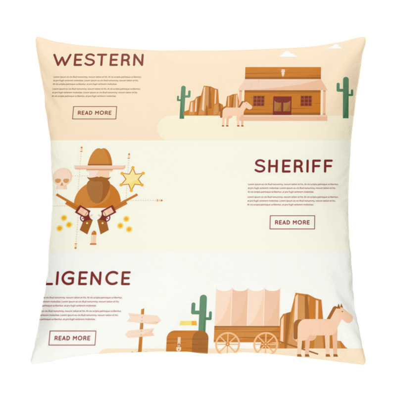 Personality  West Cowboys, Diligence Driven By Gold Pillow Covers