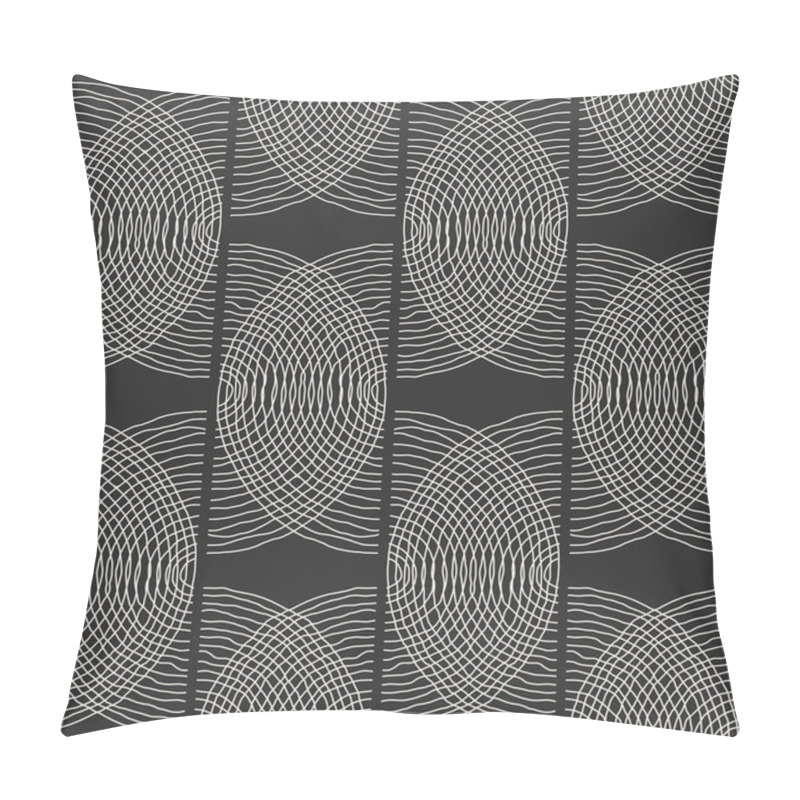 Personality  Trendy Minimalist Aesthetic Seamless Pattern With Abstract Creative Artistic Hand Drawn Composition In Neutral Colors Ideal For Interior Design, Wallpaper, Minimal Background, Vector Illustration Pillow Covers