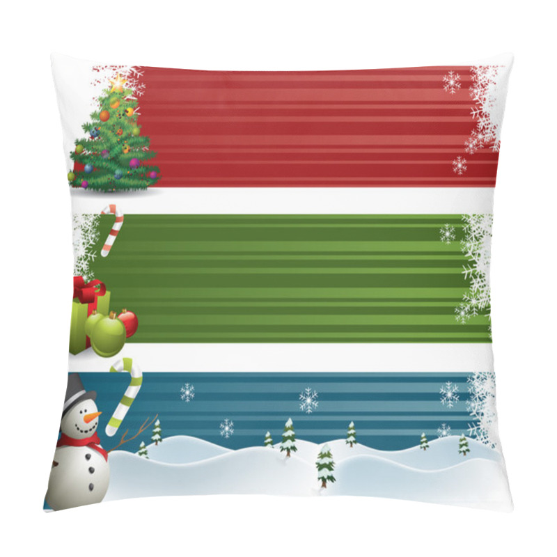 Personality  Christmas Banners Pillow Covers