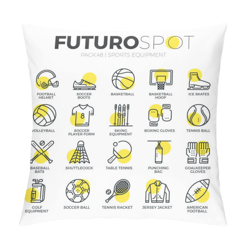 Personality  Sports Equipment Futuro Spot Icons Pillow Covers