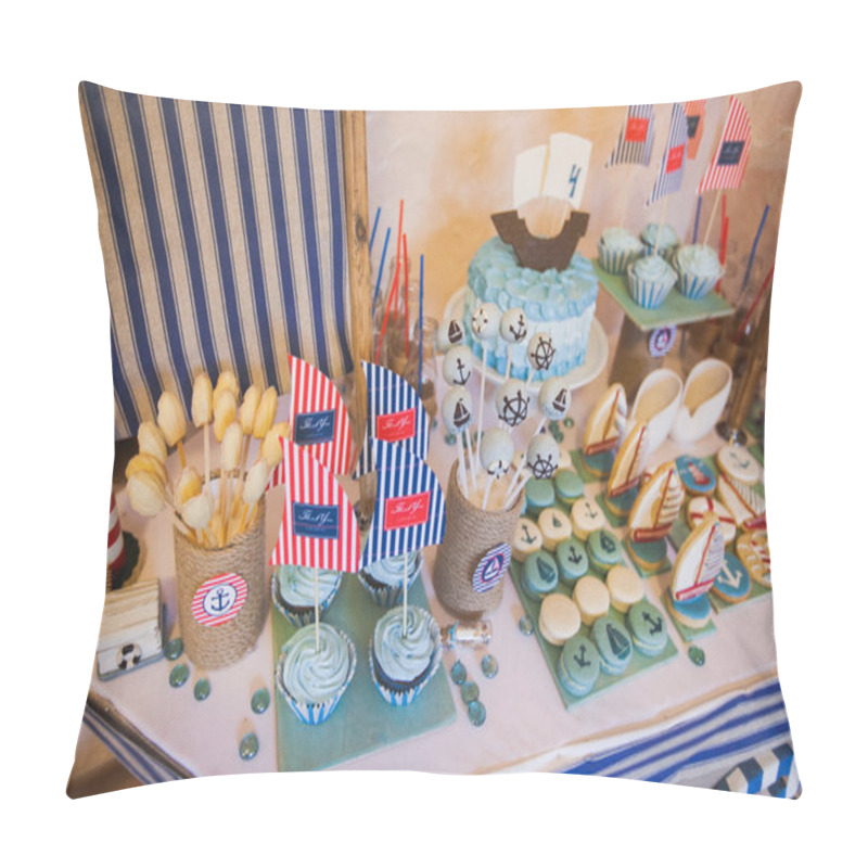 Personality  Dessert Table In Marina Style Pillow Covers