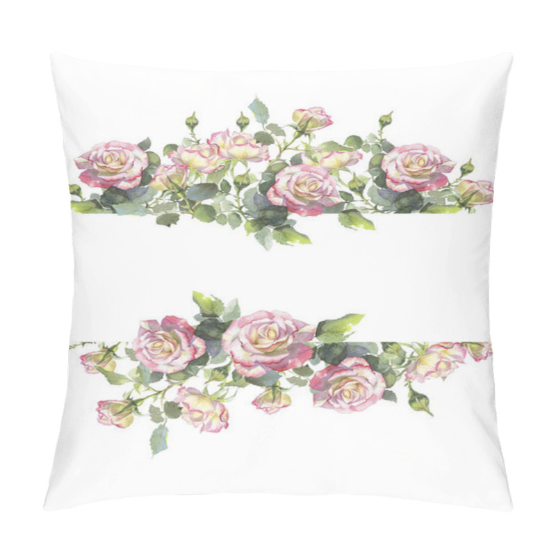 Personality  Beautiful Flower Frame With Luxurious Bouquets Of Peonies, Roses Pillow Covers