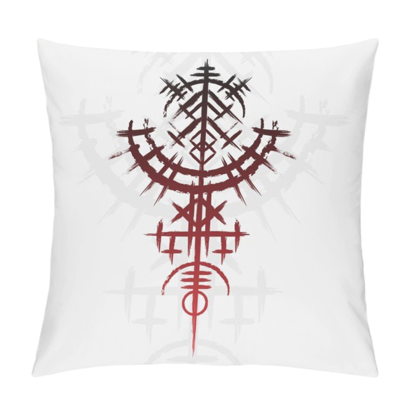 Personality  Scandinavian Viking Symbol Wallpaper Pillow Covers