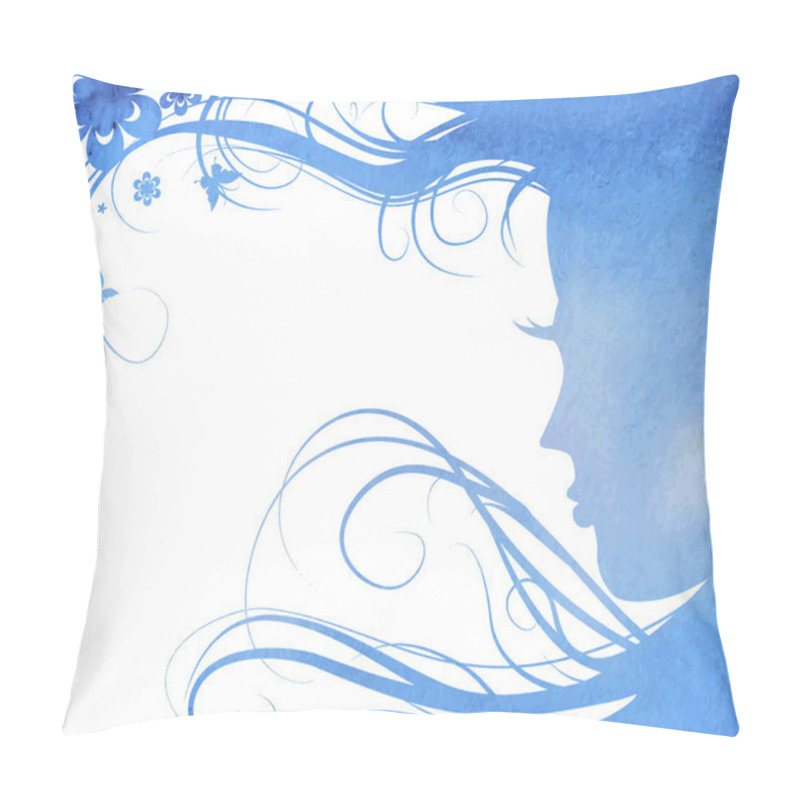 Personality  Woman's Profile Pillow Covers