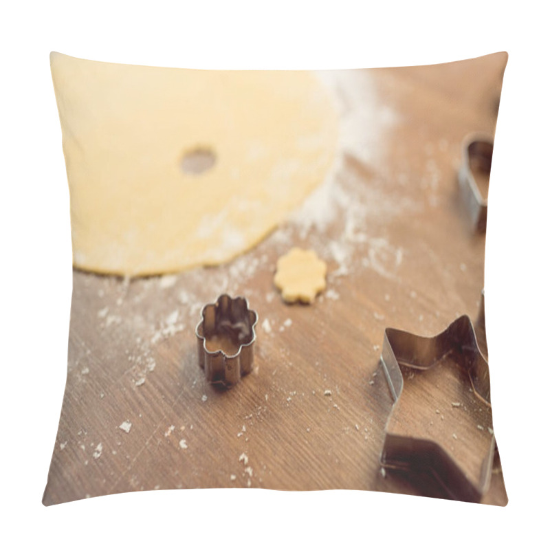 Personality  Raw Dough And Cookie Cutters Pillow Covers