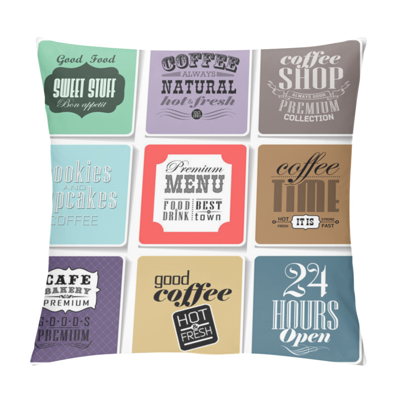 Personality  Retro Labels And Typography, Pillow Covers