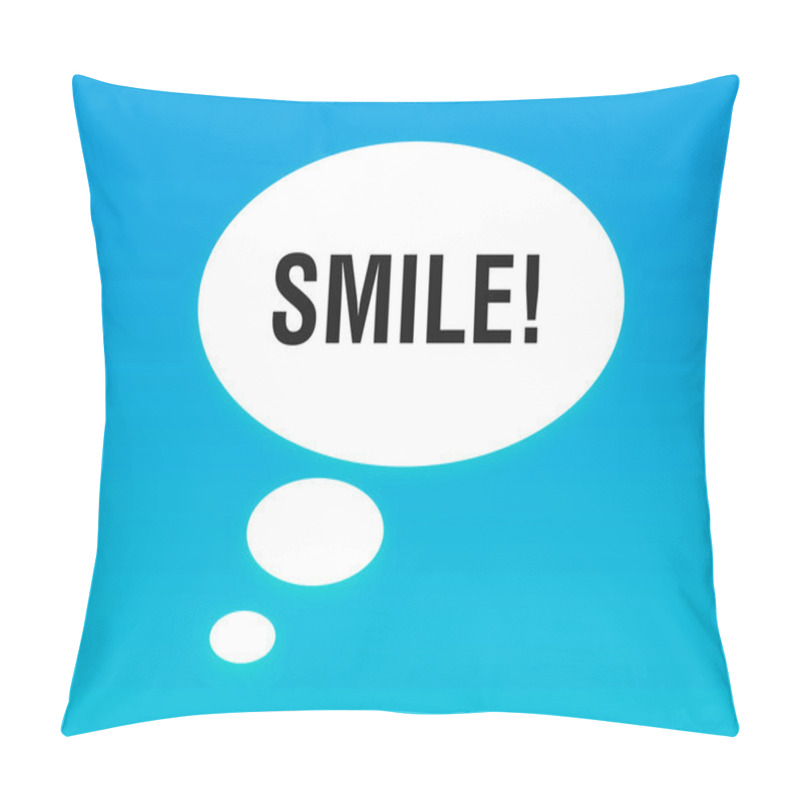 Personality  Blue Background And Talking Bubble Pillow Covers