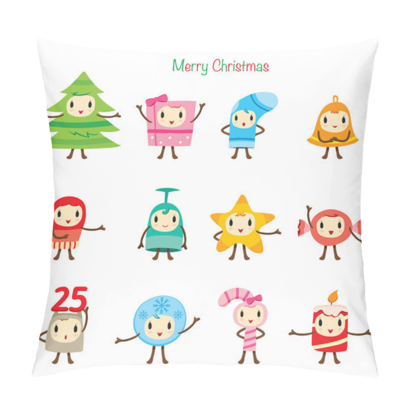 Personality  Christmas Ornaments Character Design Set  Pillow Covers