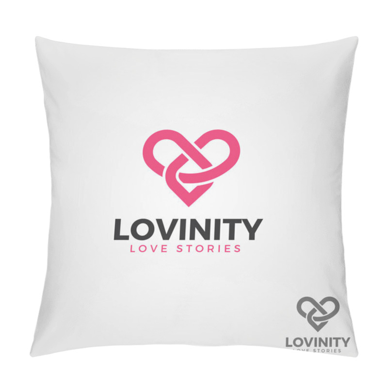 Personality  Lovinity / Infinity Love - Eternal Love Logo Pillow Covers