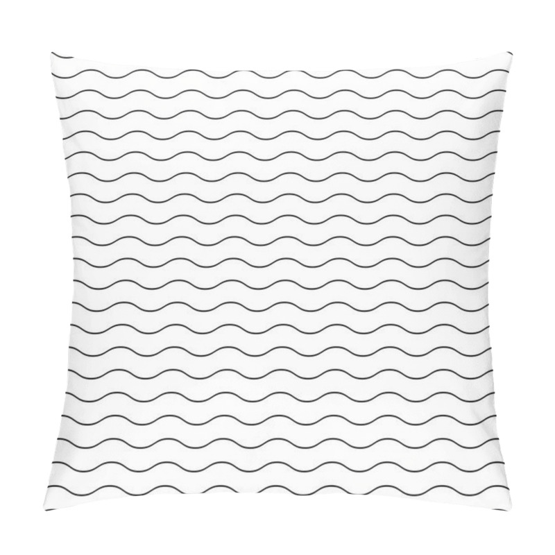 Personality  Seamless Wavy Line Pattern Pillow Covers