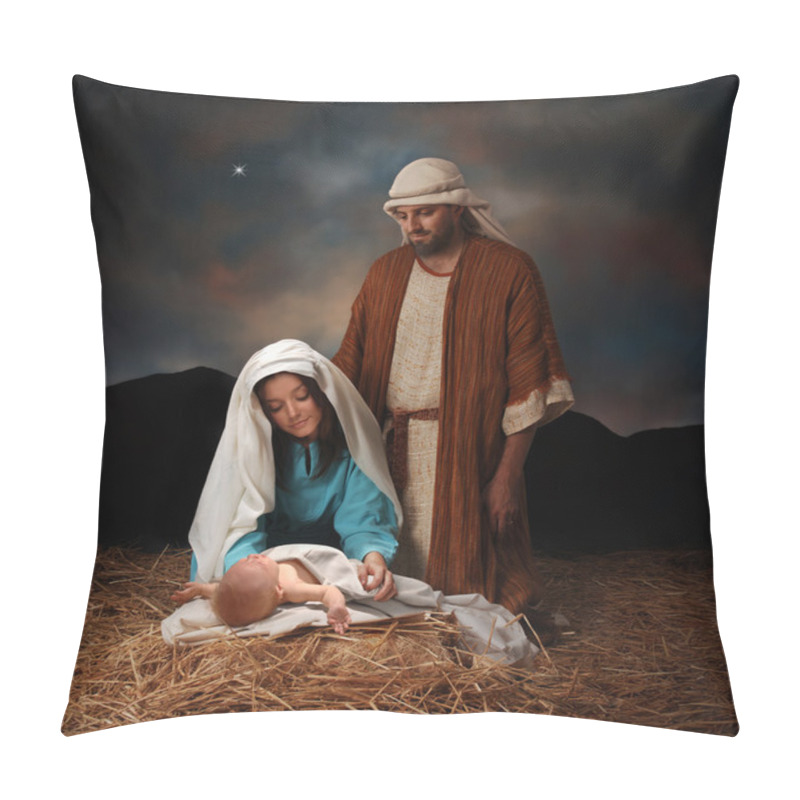 Personality  Christmas Nativity Pillow Covers