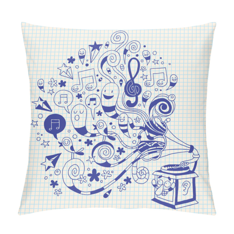 Personality  Fun Gramophone Pillow Covers