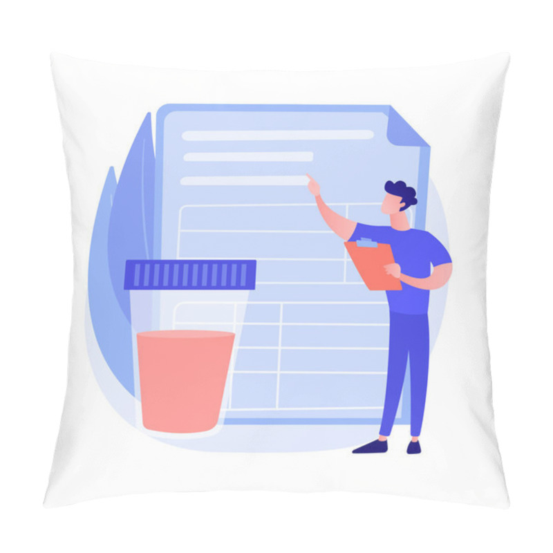 Personality  Urinalysis Abstract Concept Vector Illustration. Pillow Covers