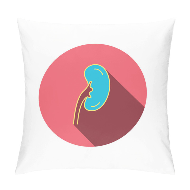 Personality  Kidney Icon. Transplantation Organ Sign. Pillow Covers