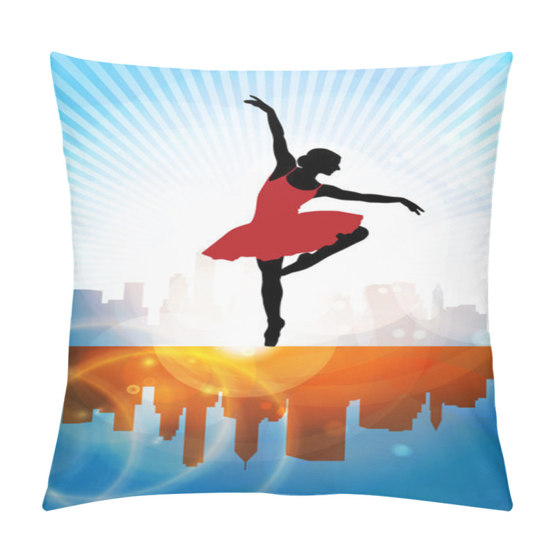 Personality  Ballet. Dancing Illustration. Vector Pillow Covers