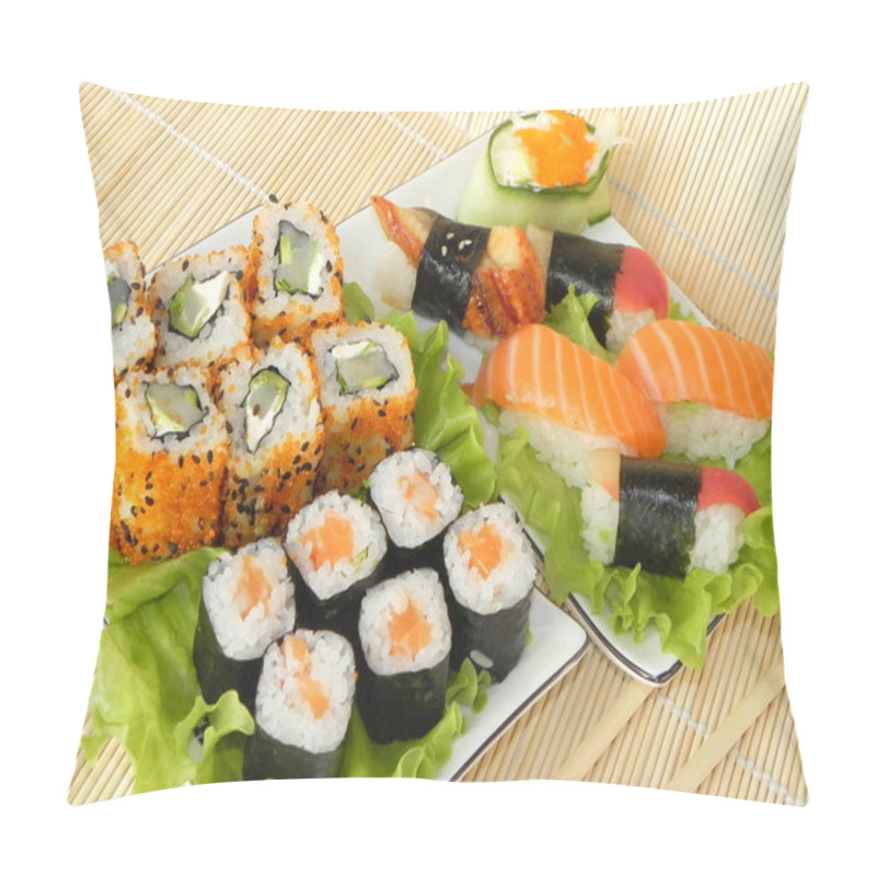 Personality  Rolls And Sushi. Pillow Covers