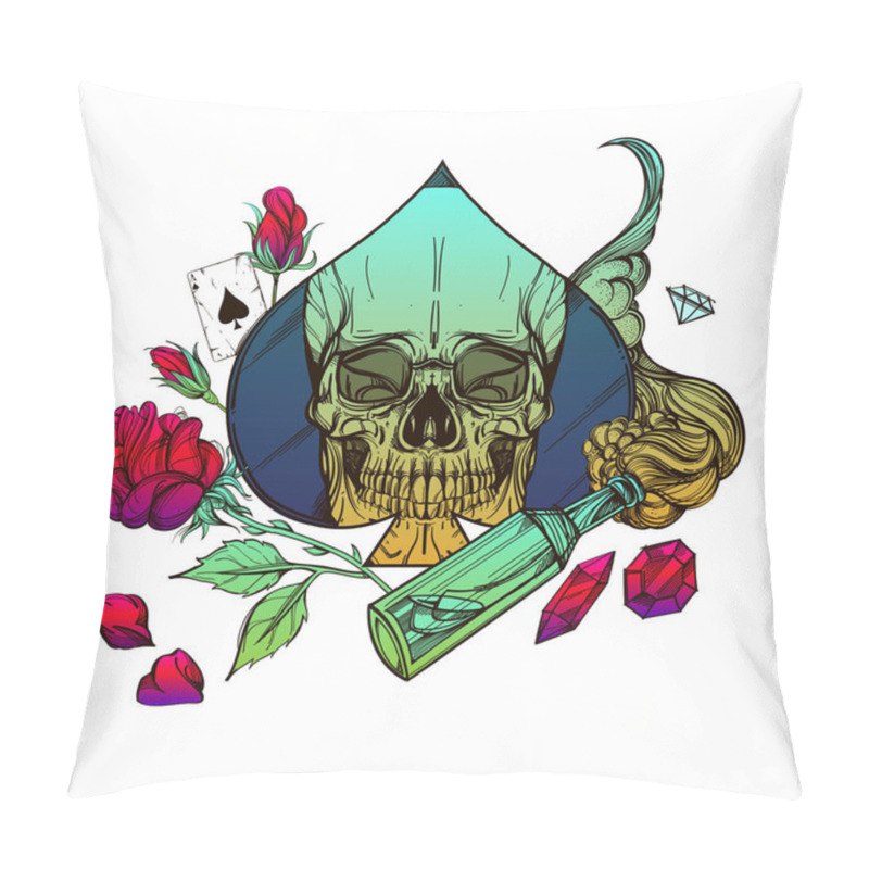 Personality  Vector Skulls Collection. Pillow Covers