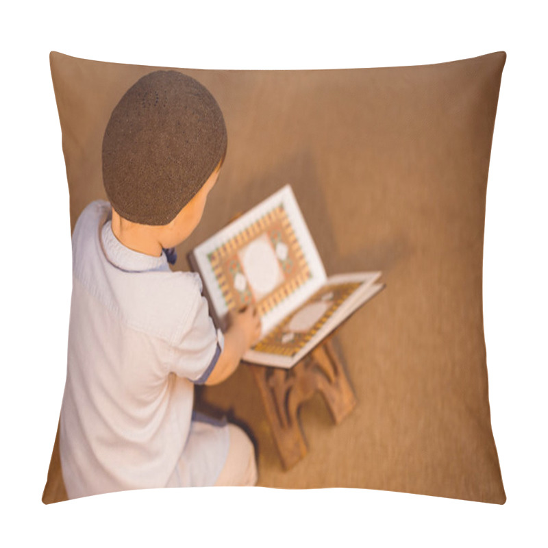 Personality  Little Boy Reading The Quran Pillow Covers