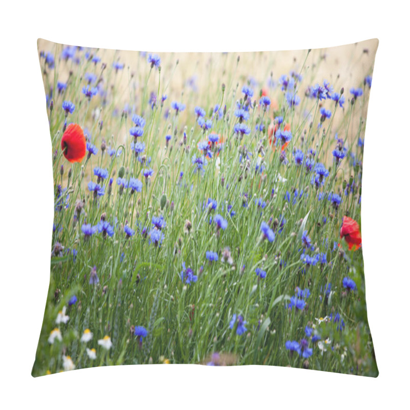 Personality  Summer Meadow Plants, Flora And Filed Pillow Covers